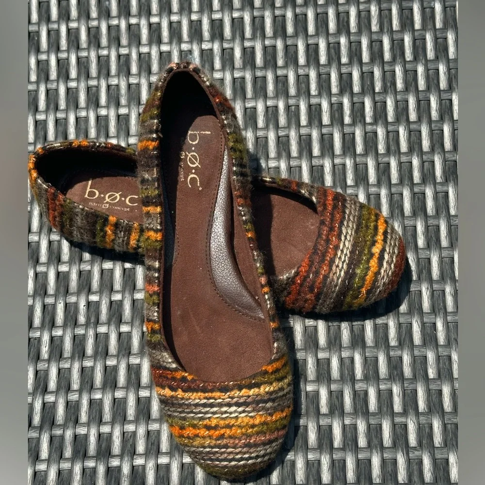 B.o.c. multi color tweed‎ flats size 8/39